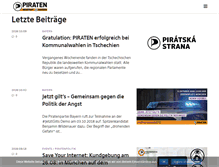 Tablet Screenshot of piratenpartei-bayern.de